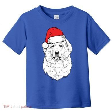 Santa Great Pyrenees Dog Ugly Christmas Meaningful Gift Toddler T-Shirt