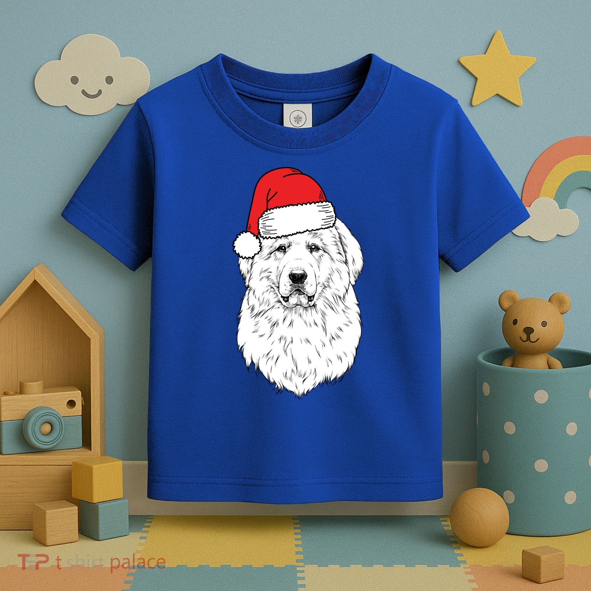 Santa Great Pyrenees Dog Ugly Christmas Meaningful Gift Toddler T-Shirt