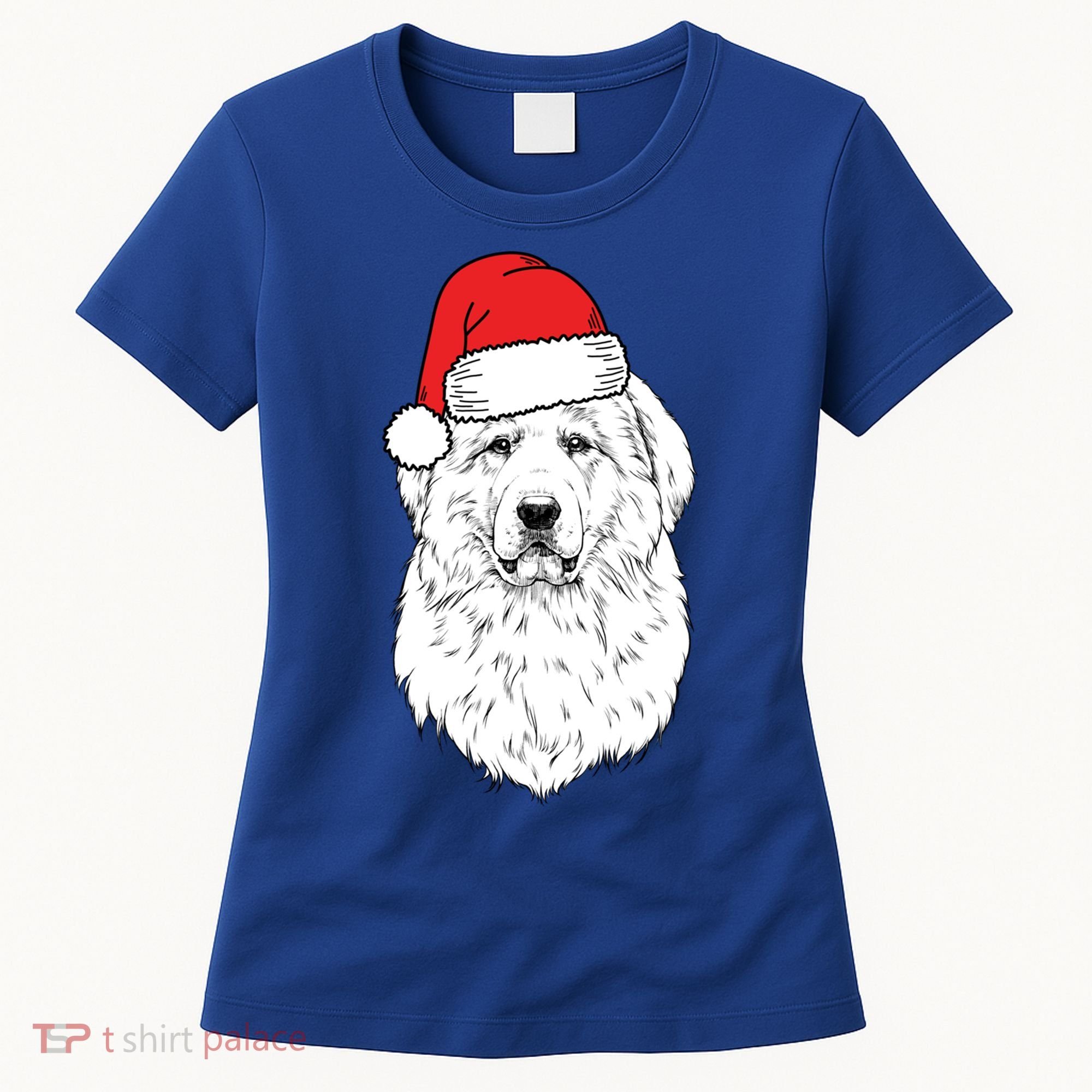Santa Great Pyrenees Dog Ugly Christmas Meaningful Gift Women's T-Shirt