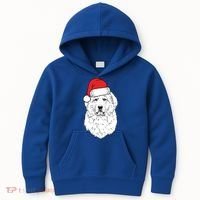 Santa Great Pyrenees Dog Ugly Christmas Meaningful Gift Kids Hoodie thumb 0