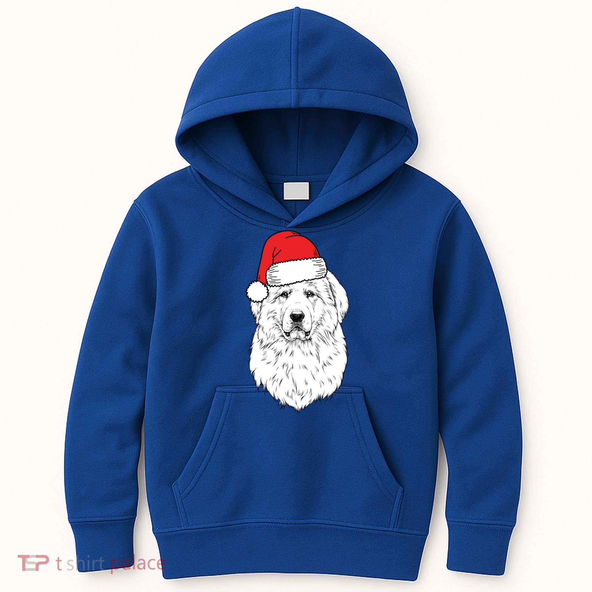 Santa Great Pyrenees Dog Ugly Christmas Meaningful Gift Kids Hoodie