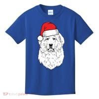 Santa Great Pyrenees Dog Ugly Christmas Meaningful Gift Kids T-Shirt thumb 0