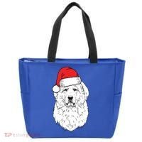 Santa Great Pyrenees Dog Ugly Christmas Meaningful Gift Tote Bag thumb 0