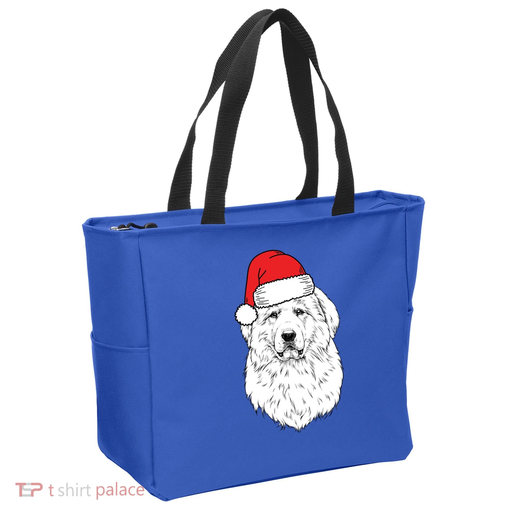 Santa Great Pyrenees Dog Ugly Christmas Meaningful Gift Tote Bag