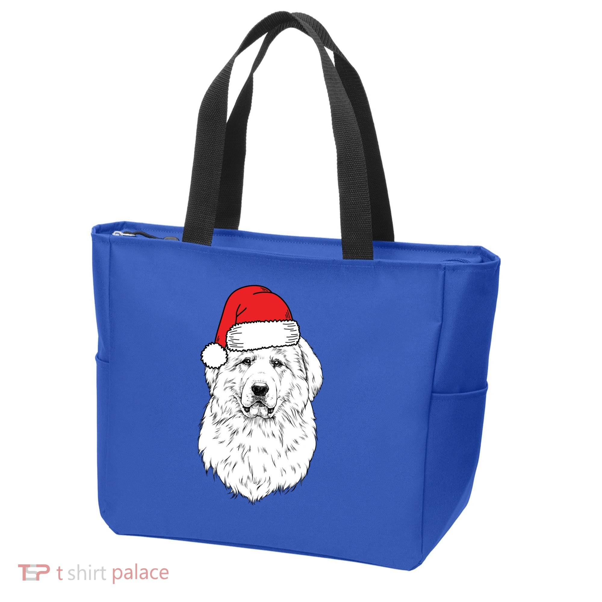 Santa Great Pyrenees Dog Ugly Christmas Meaningful Gift Tote Bag