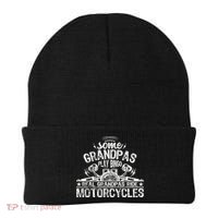 Some Grandpas Play Bingo Real Grandpas Ride Motorcycles Beanie thumb 0