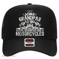 Some Grandpas Play Bingo Real Grandpas Ride Motorcycles Hat thumb 0