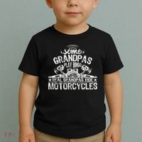 Some Grandpas Play Bingo Real Grandpas Ride Motorcycles Toddler T-Shirt thumb 2