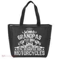 Some Grandpas Play Bingo Real Grandpas Ride Motorcycles Tote Bag thumb 0