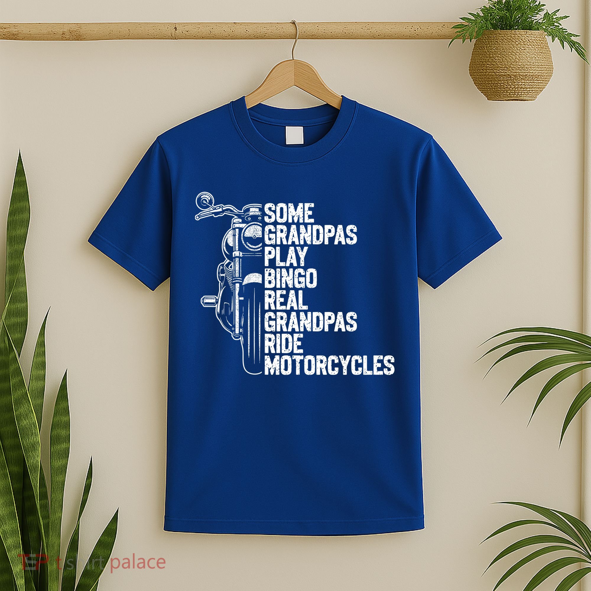 Some Grandpas Play Bingo Real Grandpas Ride Motorcycles T-Shirt