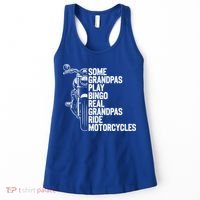 Some Grandpas Play Bingo Real Grandpas Ride Motorcycles Women's Tank Top thumb 0
