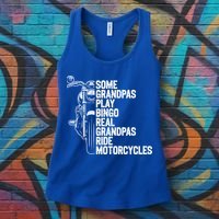 Some Grandpas Play Bingo Real Grandpas Ride Motorcycles Women's Tank Top thumb 3