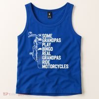 Some Grandpas Play Bingo Real Grandpas Ride Motorcycles Tank Top thumb 2