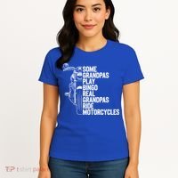 Some Grandpas Play Bingo Real Grandpas Ride Motorcycles Women's T-Shirt thumb 4