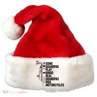 Some Grandpas Play Bingo Real Grandpas Ride Motorcycles Santa Hat thumb 0