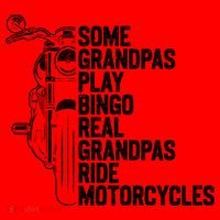 Some Grandpas Play Bingo Real Grandpas Ride Motorcycles Santa Hat thumb 1