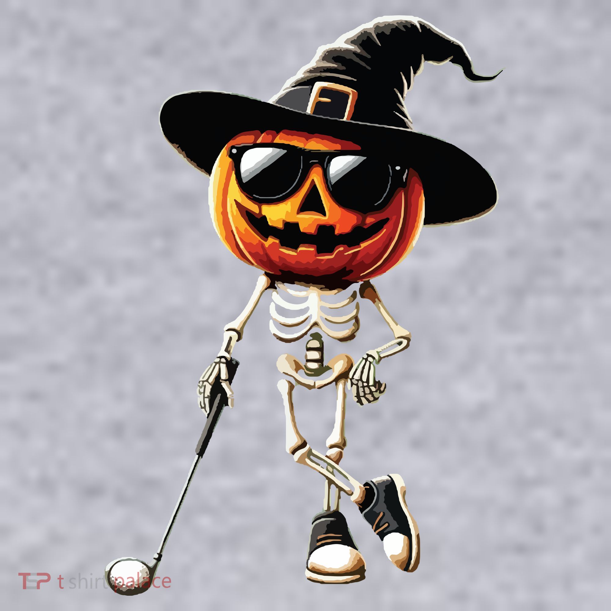 Skeleton Golf Pumpkin Golfing Golfer Halloween Costume Idea Women's Sweatshirt