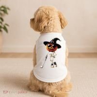 Skeleton Golf Pumpkin Golfing Golfer Halloween Costume Idea Doggie Tank thumb 2