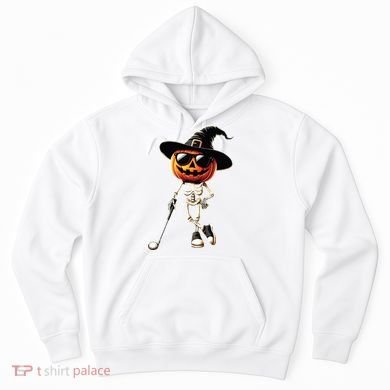 Skeleton Golf Pumpkin Golfing Golfer Halloween Costume Idea Hoodie