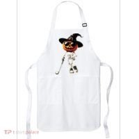 Skeleton Golf Pumpkin Golfing Golfer Halloween Costume Idea Apron thumb 0