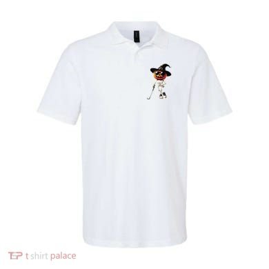 Skeleton Golf Pumpkin Golfing Golfer Halloween Costume Idea Polo