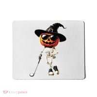 Skeleton Golf Pumpkin Golfing Golfer Halloween Costume Idea Mousepad thumb 0