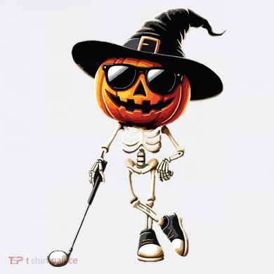 Skeleton Golf Pumpkin Golfing Golfer Halloween Costume Idea Women's Perfect Tri Rocker Tank