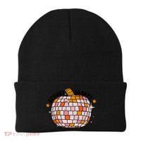 Spooky Groovy Pumpkin Halloween Day Retro Halloween Beanie thumb 0