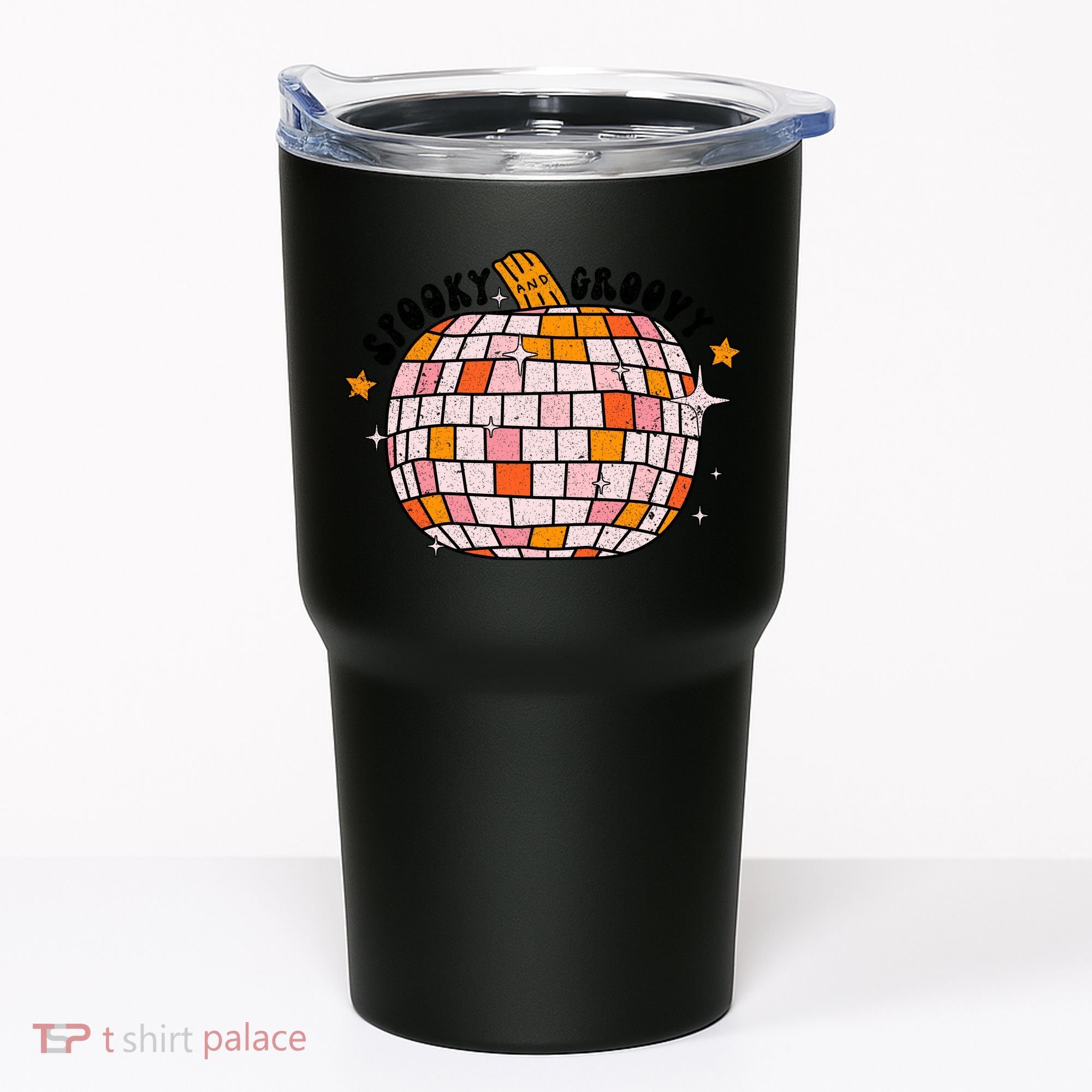Spooky Groovy Pumpkin Halloween Day Retro Halloween Tumbler