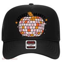 Spooky Groovy Pumpkin Halloween Day Retro Halloween Hat thumb 0