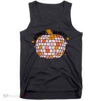 Spooky Groovy Pumpkin Halloween Day Retro Halloween Tank Top thumb 0