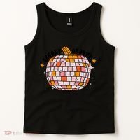 Spooky Groovy Pumpkin Halloween Day Retro Halloween Tank Top thumb 2
