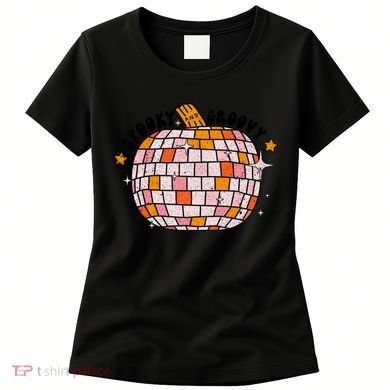 Spooky Groovy Pumpkin Halloween Day Retro Halloween Women's T-Shirt