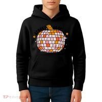 Spooky Groovy Pumpkin Halloween Day Retro Halloween Kids Hoodie thumb 4