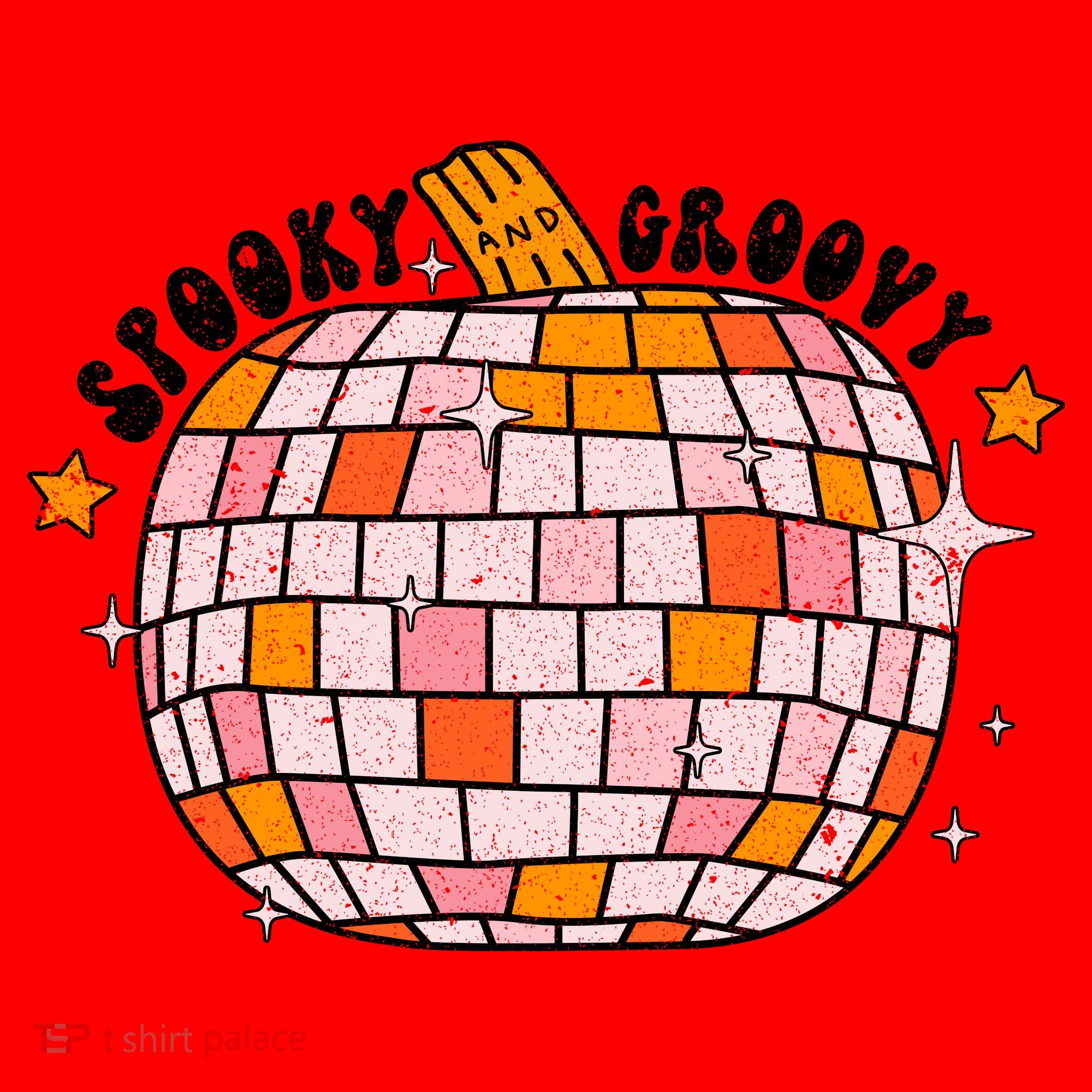 Spooky Groovy Pumpkin Halloween Day Retro Halloween Santa Hat
