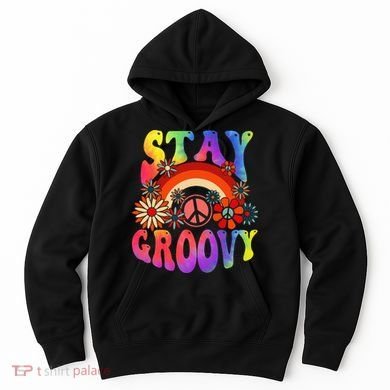 Stay Groovy Peace Sign Halloween Hoodie