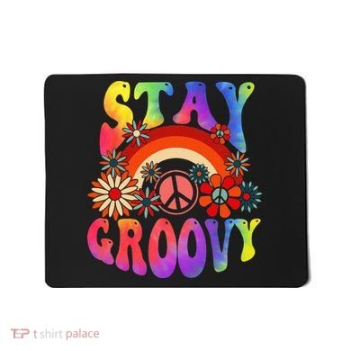 Stay Groovy Peace Sign Halloween Mousepad