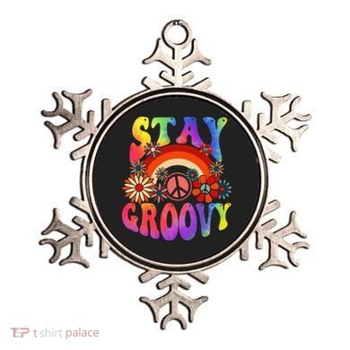 Stay Groovy Peace Sign Halloween Ornament