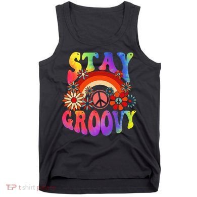 Stay Groovy Peace Sign Halloween Tank Top
