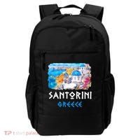Santorini Greece Painting Souvenir Backpack thumb 0