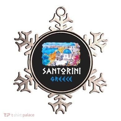 Santorini Greece Painting Souvenir Ornament