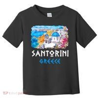 Santorini Greece Painting Souvenir Toddler T-Shirt thumb 0
