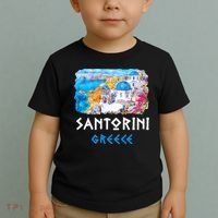 Santorini Greece Painting Souvenir Toddler T-Shirt thumb 2
