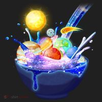 Space Galaxy Planets Cereal Bowl Women's Sweatshirt thumb 2