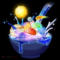 Space Galaxy Planets Cereal Bowl Hoodie thumb 7