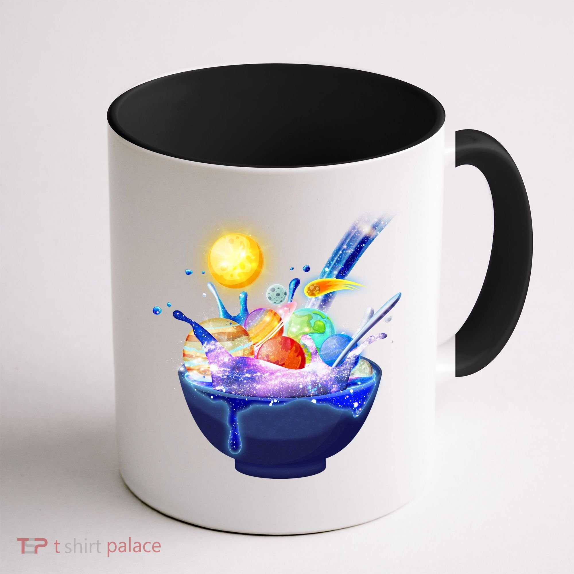 Space Galaxy Planets Cereal Bowl Coffee Mug