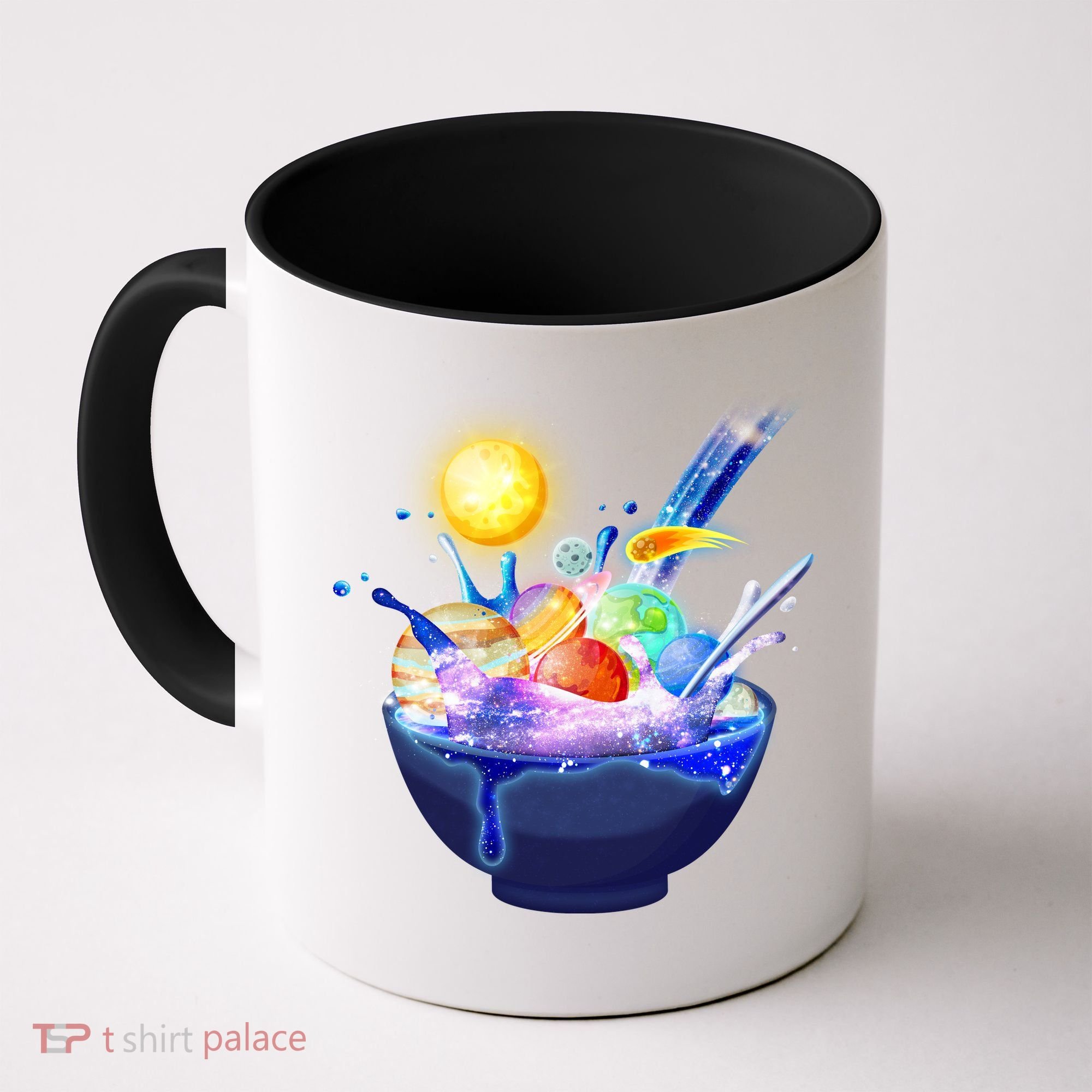Space Galaxy Planets Cereal Bowl Coffee Mug