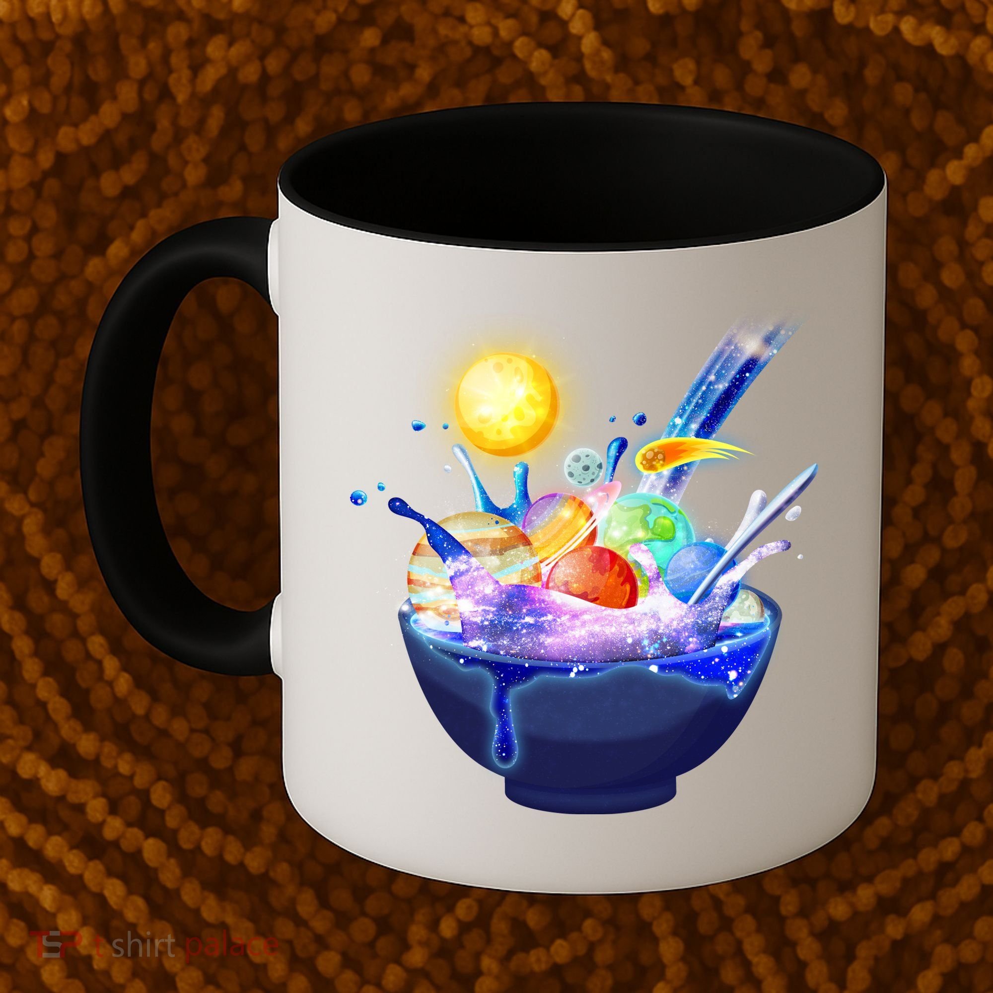 Space Galaxy Planets Cereal Bowl Coffee Mug