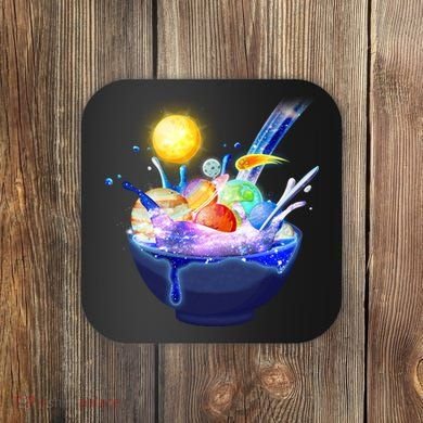 Space Galaxy Planets Cereal Bowl Coaster
