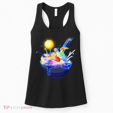 Space Galaxy Planets Cereal Bowl Women's Tank Top